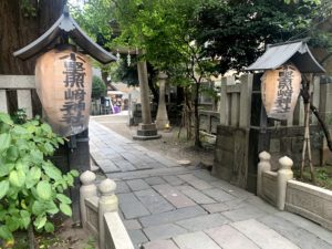 東京都　小野照崎神社の入り口